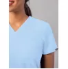 Modern V-Neck Top A6008 Sky Blue