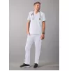 Men's Modern V-Neck Top A6010 White