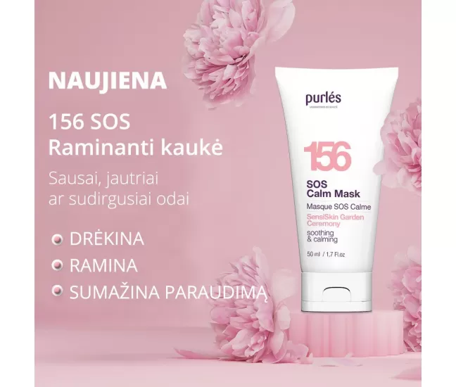 Raminanti kaukė SOS SensiSkin Garden Ceremony, 50ml, Purles 156 Raminanti kaukė SOS SensiSkin Garden Ceremony, 50ml, Purles 156