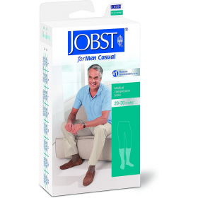 Medicininės tampriosios kompresinės kojinės vyrams iki kelių, dengiančios pirštus, JOBST for Men Casual Medicininės tampriosios kompresinės kojinės vyrams iki kelių, dengiančios pirštus, JOBST for Men Casual