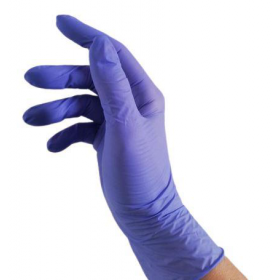 Nitrilinės pirštinės šviesiai violetinės spalvos, 100 vnt. Nitrilinės pirštinės šviesiai violetinės spalvos, 100 vnt.