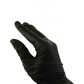 Nitrile black gloves, 100 pcs