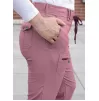 Women's Slim Fit 6 Pocket Pant P4100 Heather Wine