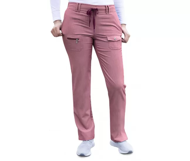 Medicininės kelnės P4100 Heather tamsiai raudonos (vyno)