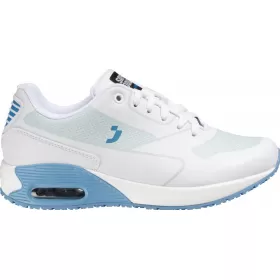 Profesionalūs moteriški darbo batai ELA O1 ESD SRC, balta su mėlyna, neslidūs ir patogūs Profesionalūs moteriški darbo batai ELA O1 ESD SRC, balta su mėlyna, neslidūs ir patogūs