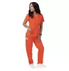 Women’s Mock Wrap Top S8302 Mandarin Orange