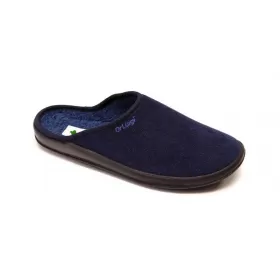 Orthopedic textile slippers DrLuigi, navy blue