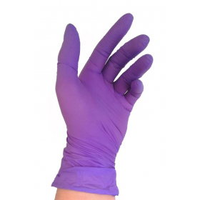 Nitrilinės pirštinės violetinės spalvos, 100 vnt. Nitrilinės pirštinės violetinės spalvos, 100 vnt.