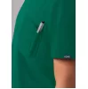 Men's Modern V-Neck Top A6010 Hunter Green