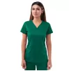 Women’s Sweetheart V-neck Scrub Top P4210 Hunter Green