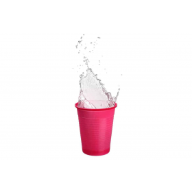 Plastikiniai vienkartiniai puodeliai 180 ml, 100 vnt.