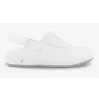 Microfiber working clogs CARINNE, white