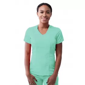 Women's Modern V-Neck Scrub Top P7002 Aqua Women's Modern V-Neck Scrub Top P7002 Aqua