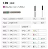 Diamond bur 140/880 for turbine handpiece, (the price is for 1 piece, in a package of 5 pieces)