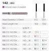 Diamond bur 142/882 for turbine handpiece, (the price is for 1 piece, in a package of 5 pieces)