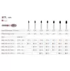 Diamond bur 277/379 for turbine handpiece, (the price is for 1 piece, in a package of 5 pieces)