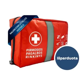 NEW PACKAGE - First aid kit in a soft pack, red color (Available from 1 January 2022)