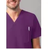 Men's Modern V-Neck Top A6010 Eggplant