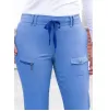 Women's Slim Fit 6 Pocket Pant P4100 Heather French Blue