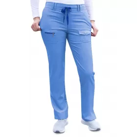 Women's Slim Fit 6 Pocket Pant P4100 Heather French Blue