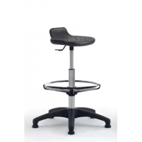 Laboratory chair without backrest with footrest 0800PU