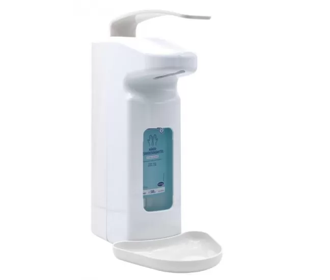 Rankinis dezinfekavimo priemonės dozatorius, 0.5 L ir 1 L talpoms, be pompos