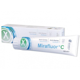 Dantų pasta su amino fluoridais, Miradent Mirafluor C, 100 ml