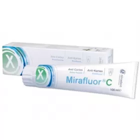 Dantų pasta su amino fluoridais, Miradent Mirafluor C, 100 ml