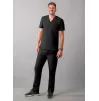 Men's Classic V-Neck Top A6006 Black