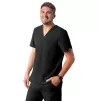 Men's Classic V-Neck Top A6006 Black