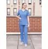 Medicininė palaidinė P4212 Heather šviesiai mėlyna
