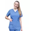 Medicininė palaidinė P4212 Heather šviesiai mėlyna