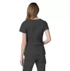 Double Stiched Mock Wrap Top 2638 Pewter