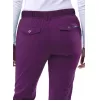 Women's Slim Fit 6 Pocket Pant P4100 Eggplant