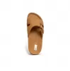 Orthopedic leather opened slippers Dr. Luigi, beige