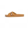 Orthopedic leather opened slippers Dr. Luigi, beige
