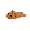 Orthopedic leather opened slippers Dr. Luigi, beige