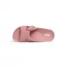 Orthopedic leather opened slippers Dr. Luigi, pink