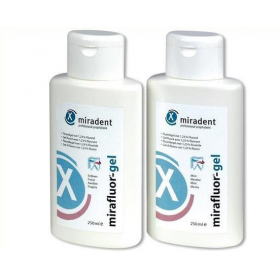 Fluoro gelis po dantų balinimo Mirafluor, Miradent, mėtų skonio, 250 ml, (balinimui namuose)