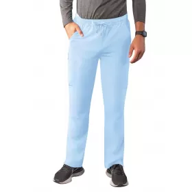 Men's Slim Leg Cargo Pant A6106 Sky Blue