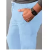 Men's Slim Leg Cargo Pant A6106 Sky Blue