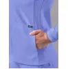 Švarkelis užsegamas užtrauktuku A6200 šviesiai mėlynas