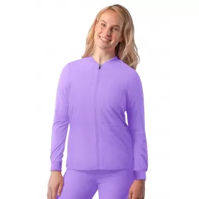 Švarkelis užsegamas užtrauktuku A6200 violetinis (levandų) Švarkelis užsegamas užtrauktuku A6200 violetinis (levandų)