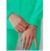 Women's Bomber Zipped Jacket A6200 Sea Glass