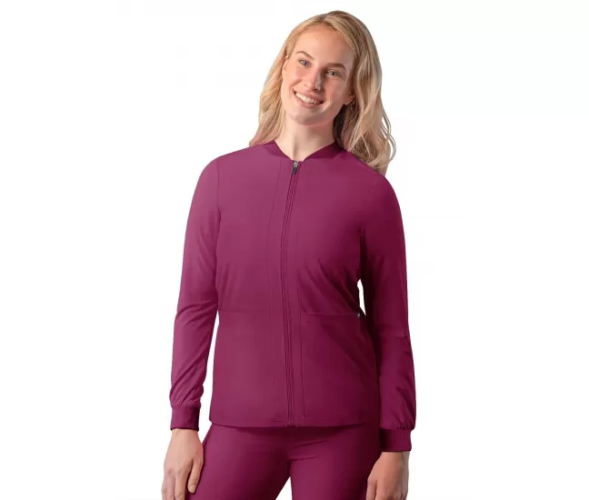 Švarkelis užsegamas užtrauktuku A6200 tamsiai raudonas (vyno)