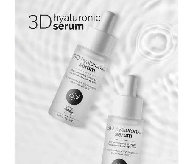 Hialurono serumas veidui 3D, 30 ml, ISOL