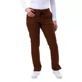 Women's Slim Fit 6 Pocket Pant P4100 Coffee