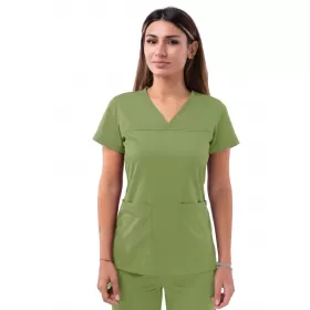 Medicininė palaidinė P4210 pavasarinių lapų žalia