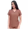 Women's Movement Booster Jogger Scrub Set P9400 Heather Coffee