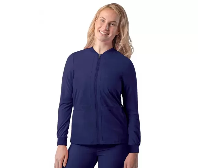 Švarkelis užsegamas užtrauktuku A6200 tamsiai mėlynas